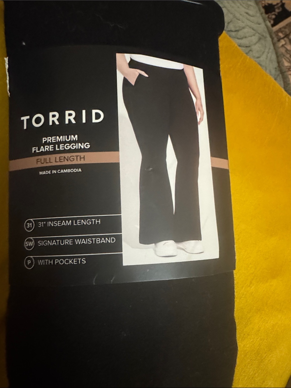 torrid Black Premium Flare Legging